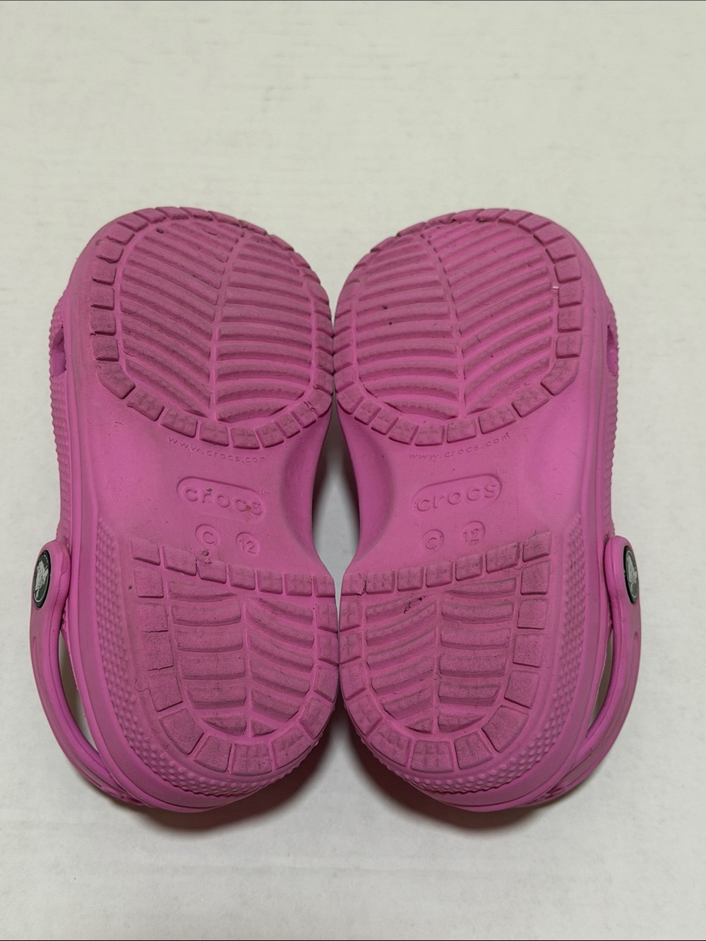 Crocs Kids Classic Pink Clogs Sandals Beach Pool - Toddler Size 12 - Picture 8 of 9